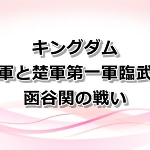 【キングダム】麃公軍と慶舎軍の函谷関の戦い